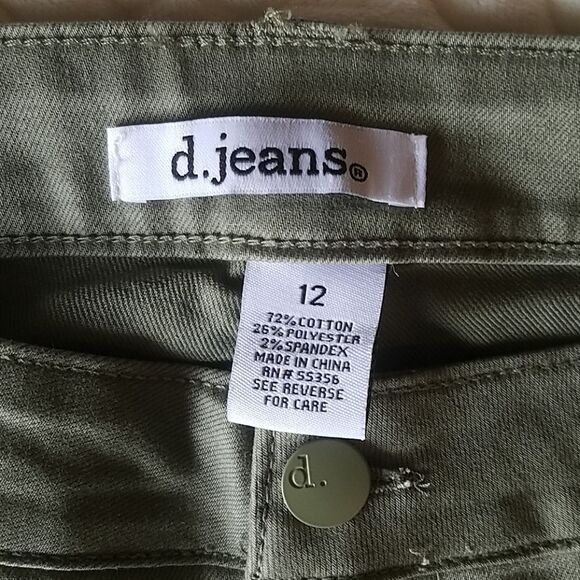 Women's d. Jeans khaki army green 12 - Picture 5 of 5